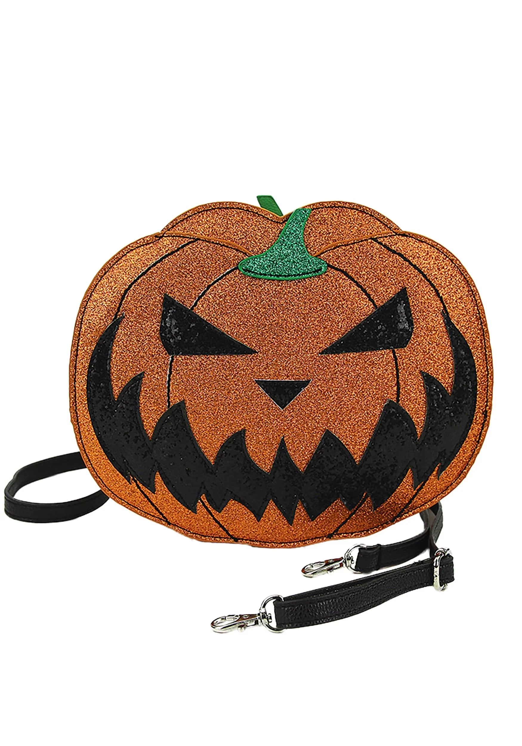 Bag Glitter Lantern Jack O' with Crossbody