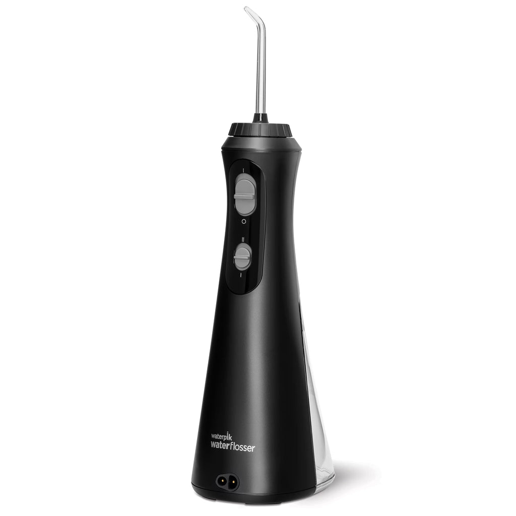 Cordless Oral Flosser Portable Irrigator, Waterpik Water Plus Black