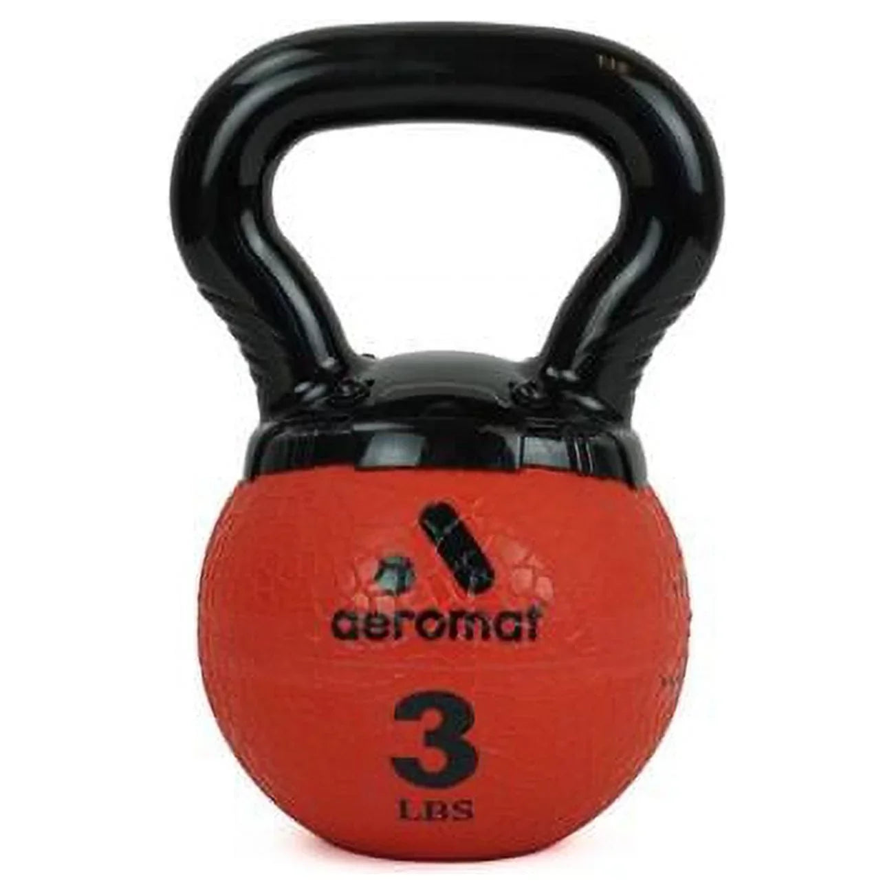 New Aeromat Kettlebell Medicine - Mini AGM Group Handle 3 Elite lbs Ball, 2021 Red