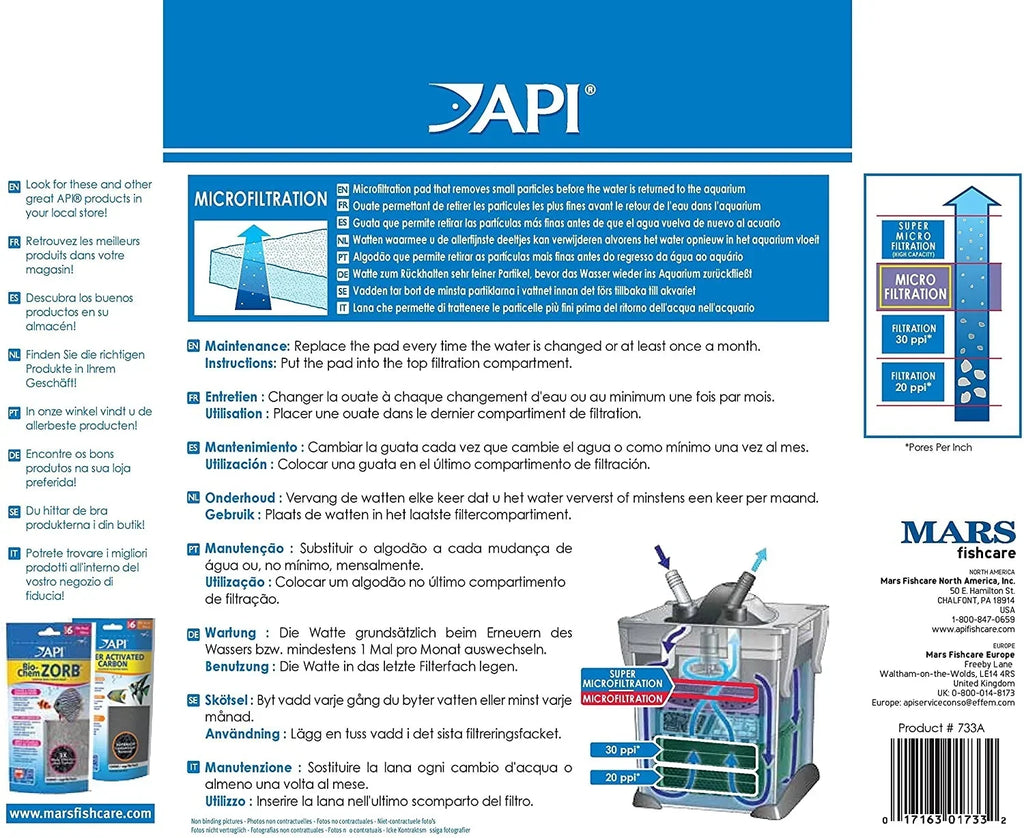 API Pads count Filstar XP Micro Filtration 3
