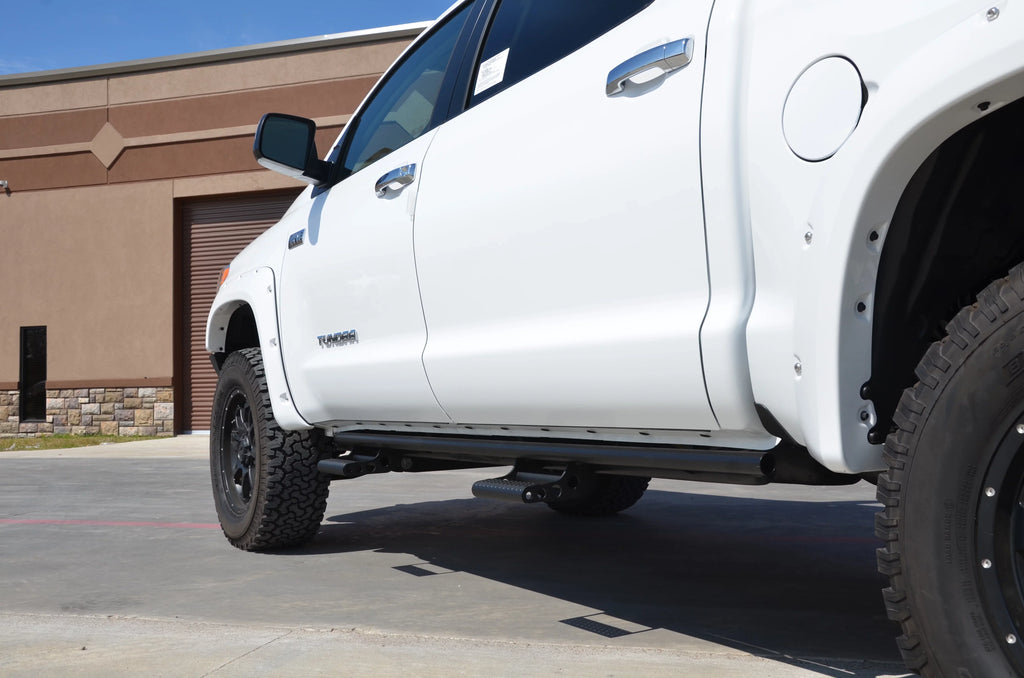Crewmax 2007-2021 T074Rkrcc Gas Rkr SRW Black | Compatible | RealTruck All Textured | N-Fab Tundra by Rails Beds, Toyota with