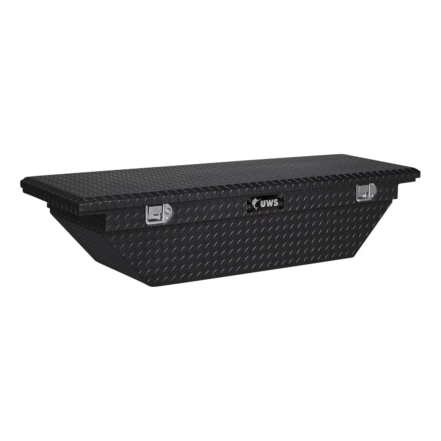 Welding ALUMINUM TOOLBOX CROSSOVER LOW TBS-69-A-LP-BLK ANGLED Services BLACK 69IN LID SINGLE UWS/United UWSTBS-69-A-LP-BLK PROFILE