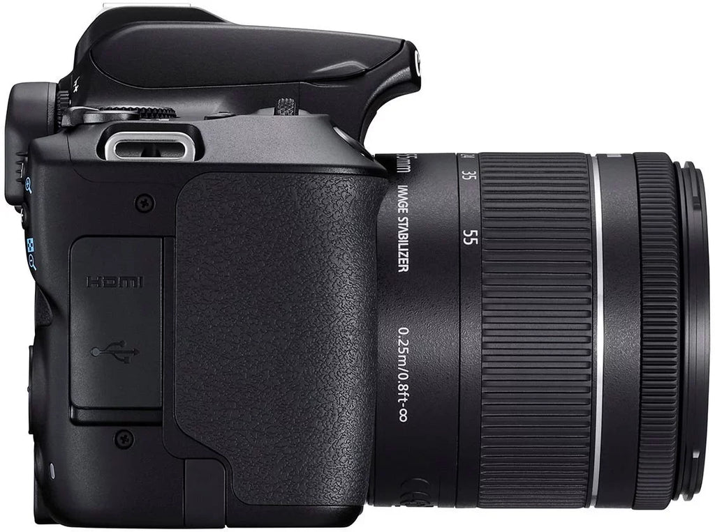 SL3 Rebel EF-S STM Canon with EOS Lens, Bundle Flash, DSLR 32GB and Case, 18-55mm Memory, Accessory