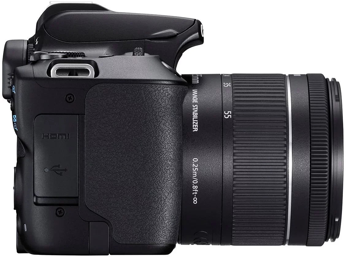 SL3 Rebel EF-S STM Canon with EOS Lens, Bundle Flash, DSLR 32GB and Case, 18-55mm Memory, Accessory