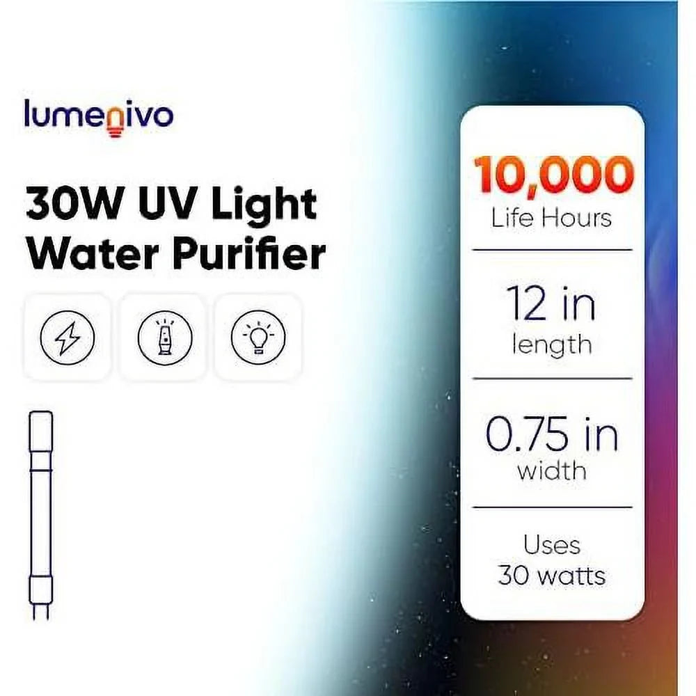 for house aquasana uv purifier water 1 system, lamp lamp whole water pack filter light - replacement sterilight uv 30w filter