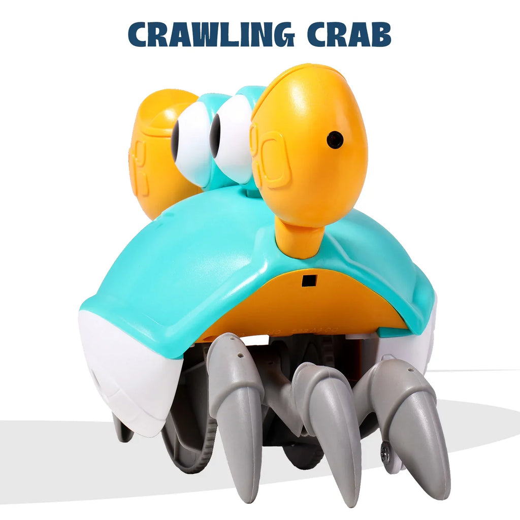 & Toddlers Development Learning Gift Music Colorful Toy Infant For Crab: And Crawl, Time Baby Toys Caelan Birthday Gifts Interactive Walking Crawling Tummy For Kids