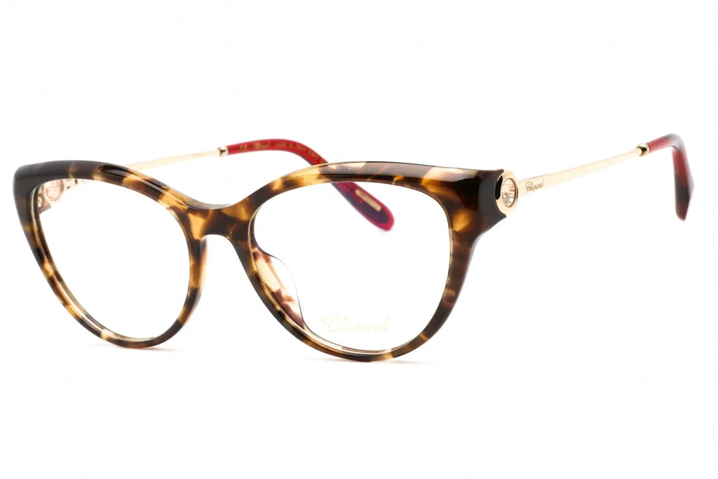 Plastic Women's Eyeglasses 9AJY Brown Frame Havana VCH323S Chopard