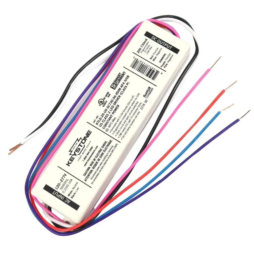 '- watt /USB) (KTLD-12-UV-SC500-56-VDIM-AF1 Smart Current volt Current 120/277 14080 Constant Keystone 12