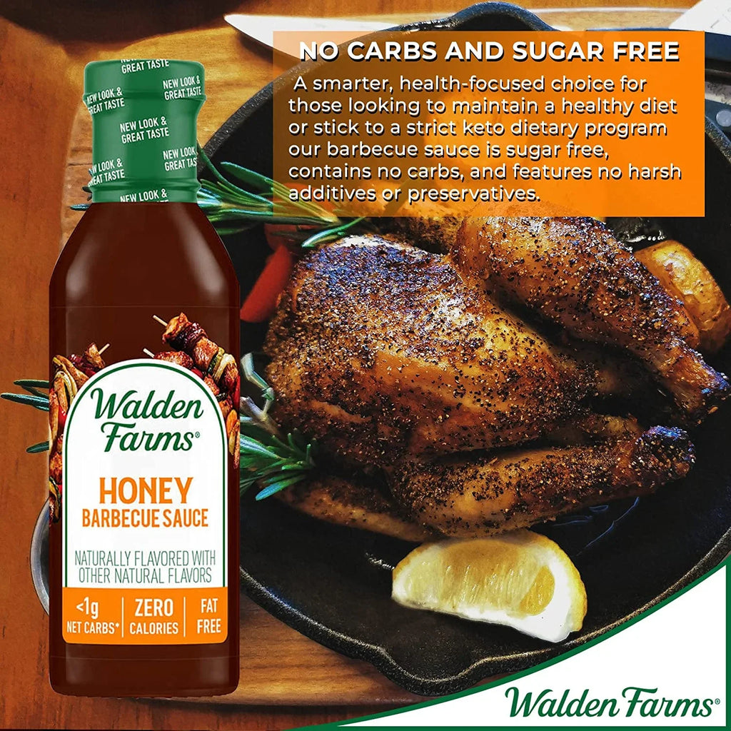 Walden Sauce Pack oz 12 Calorie fl Farms Honey Free 4 Barbecue of