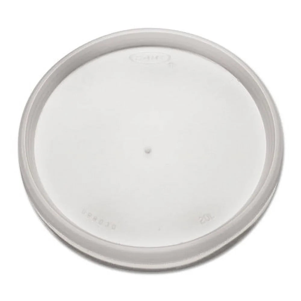 Plastic Vented, Foam and Bowls Lids Translucent, Containers, Flat, Fits Cups, Dart 10 for Packs/Carton 6-32 oz, 100/Pack,