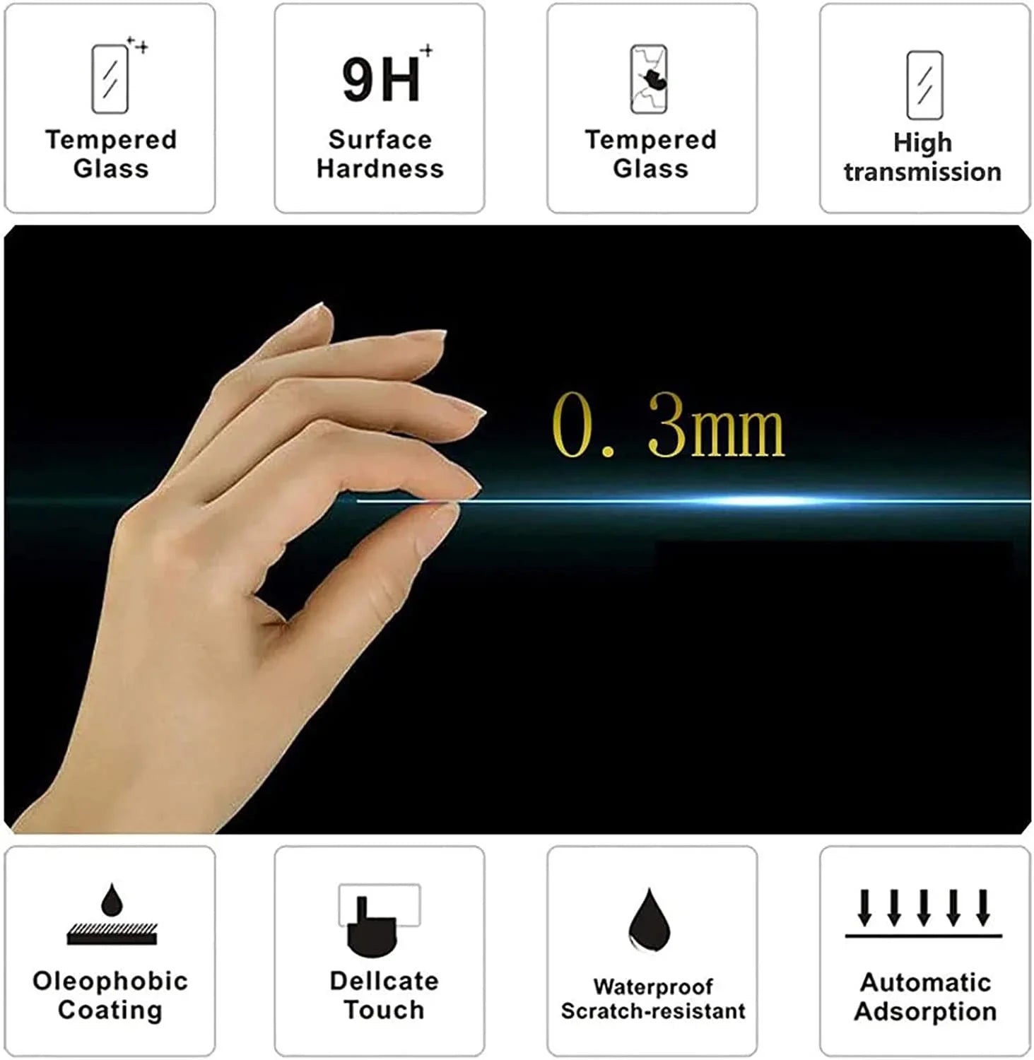 A7IV/A7M4 Sony ultra-thin tempered hardness 0.3mm for screen screen protector, protector A7IV/A7M4 glass 9H