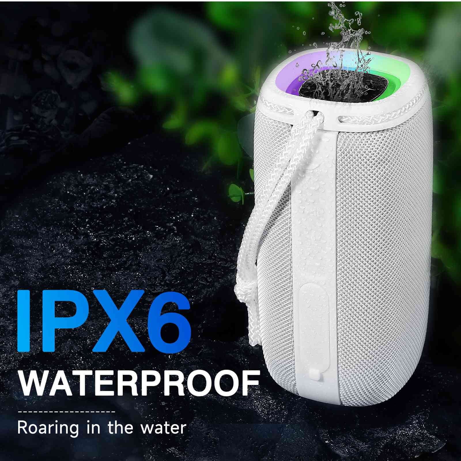 True Speakers BT5.3, Wireless Surround White for UrbanX LG - 360¡ã Speaker Pairing, Punchy Speaker, HD Series Scorpio IPX5 with Portable Q51 Bass, Waterproof Bluetooth Sound