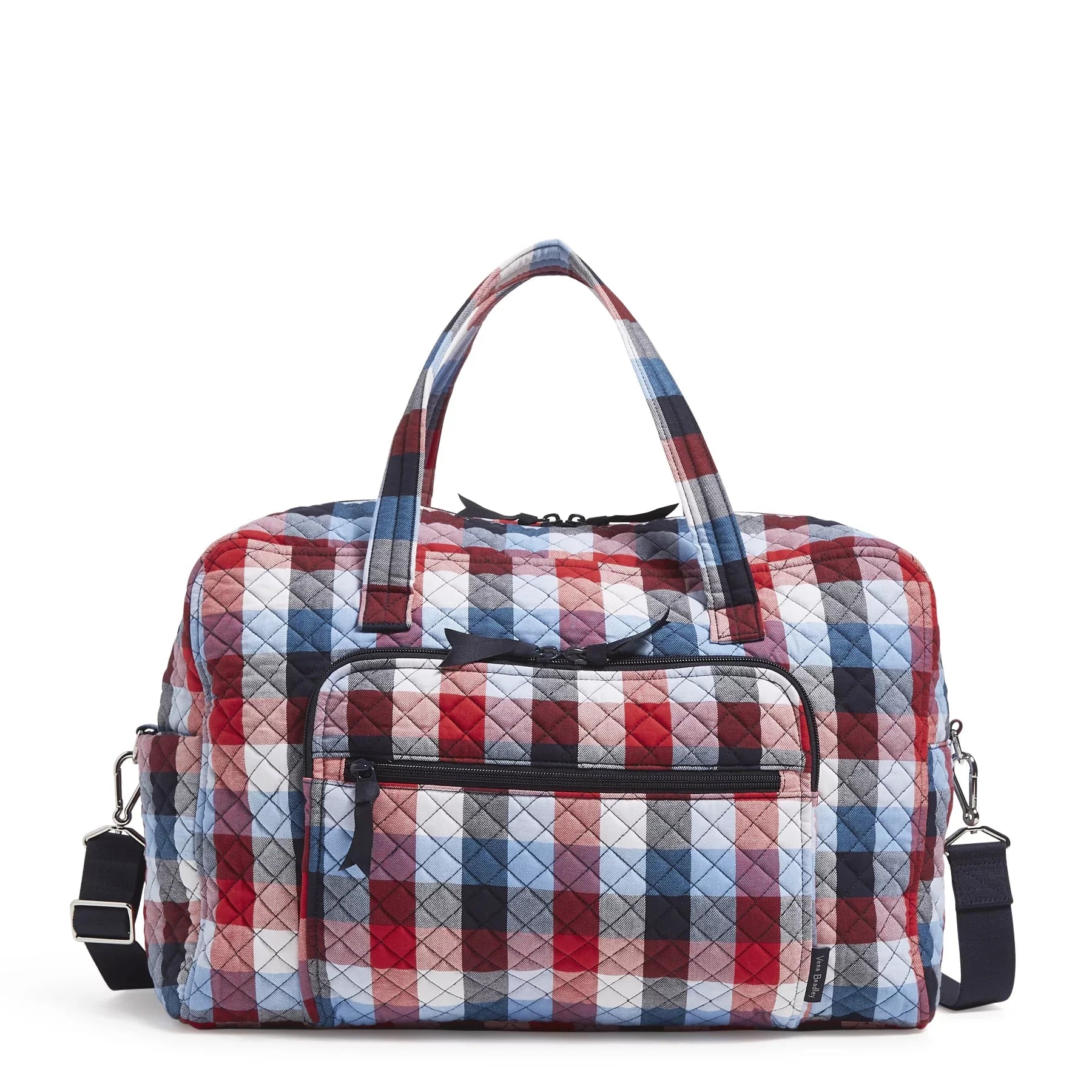Plaid Bradley Patriotic Recycled Weekender Vera Bag Cotton Women's Travel