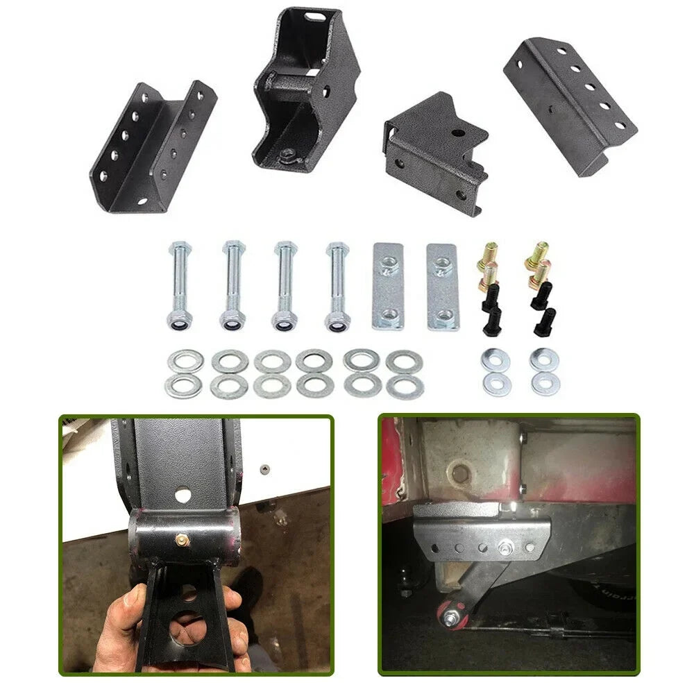 1.5" Rear with 1984-2001 XJ Fit NIXFACE Jeep Kit for Shackle Relocation Screws Cherokee
