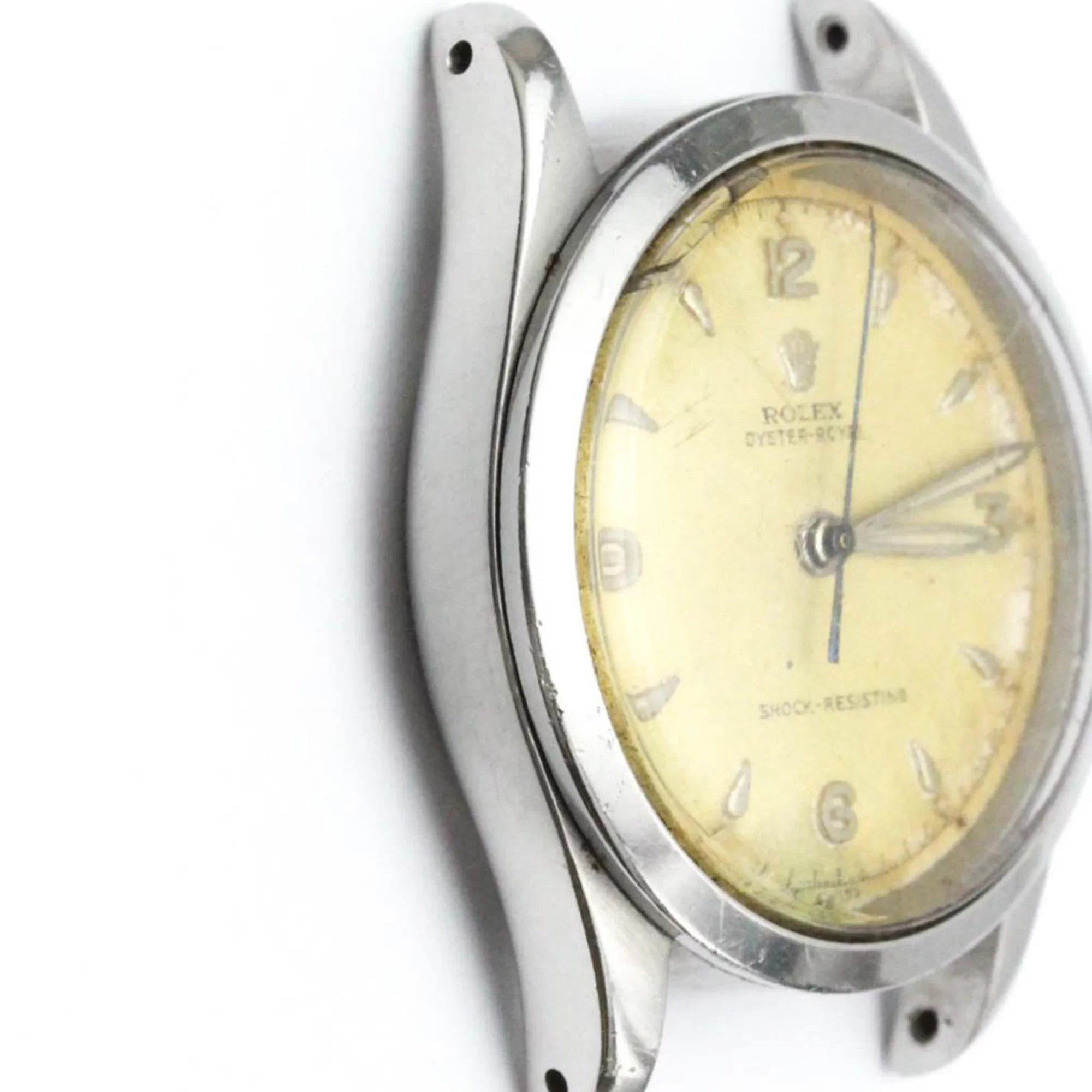 ROLEX Mens Oyster (Fair) Hand-Winding Watch 6244 Steel Royal Stainless Vintage BF560574 Pre-Owned