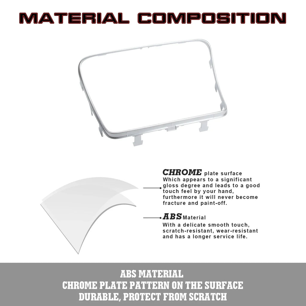Frame GLC Ashtray Mercedes C400 Class Box Compatible Center Storage C300 Console W253 GLC Benz with 2015-2021 C C63 W205 Tech Trim, 300 Chrome, Xotic 2016-2023 Class