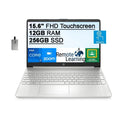 Audio, USB SSD, Graphics, Webcam, SnowBell Iris Win HD Laptop IPS i7-1165G7 15.6" S, Touchscreen Core Silver, HP 11 Intel 256GB 2021 32GB Computer, Xe i7-1065g7), RAM, Intel Card (Beats FHD 12GB HD