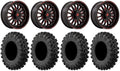 MotoRavage Kawasaki XL 18" Tires Fuel Wheels 40" Teryx Mule ARC Red