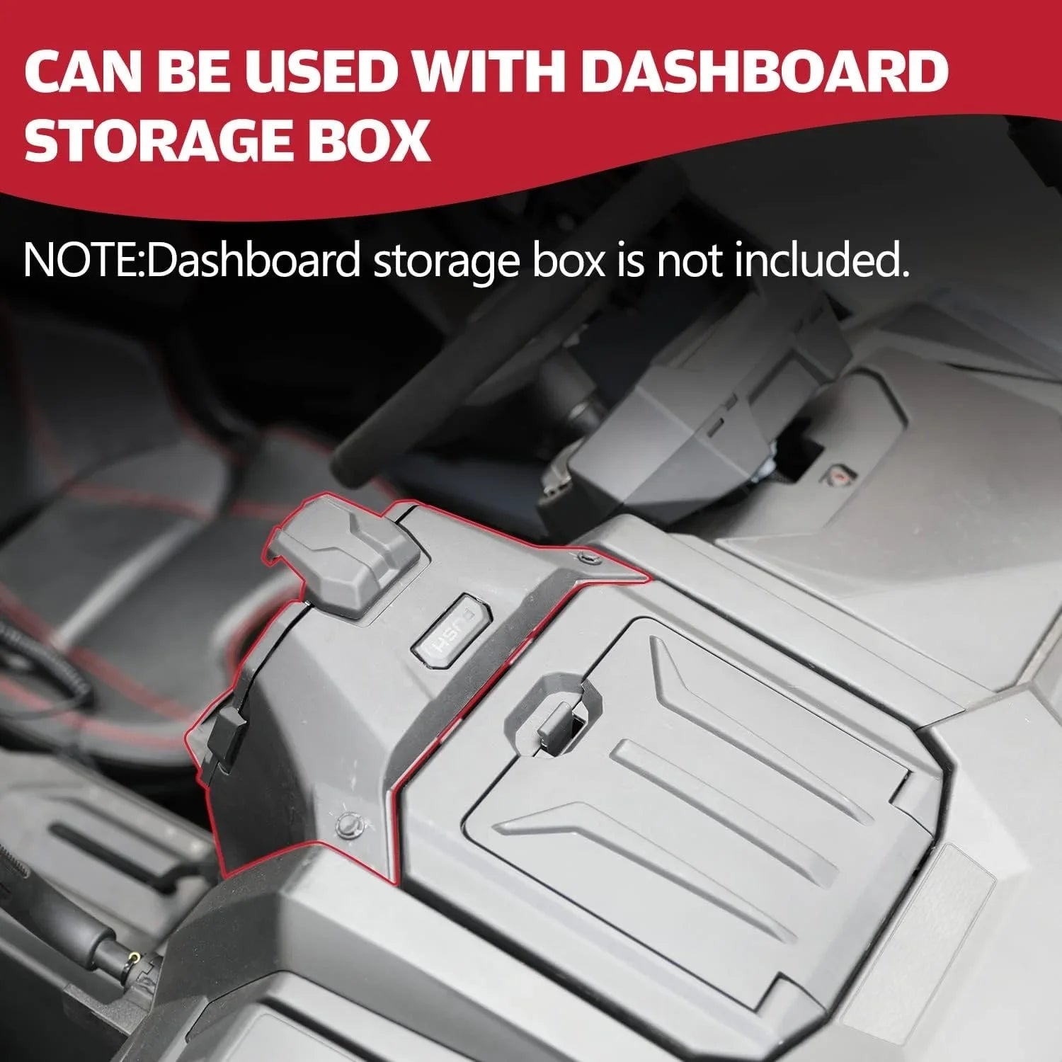 Storage Polaris Box PRO Holder UTV Tablet Electric RZR A XP Organizer for PRO with & Device