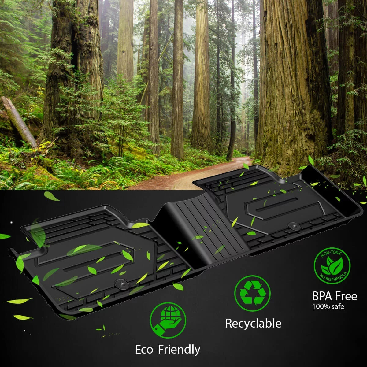 (NOT Row, & Seating Black WK Grand Cherokee 2022, Fit Jeep Weather Car 2016-2021 Bench 2nd Liners and Lasfit only, 1st Set, Floor Mats Grand Vehicle Jeep TPE ) Cherokee Floor All Cherokee for Jeep