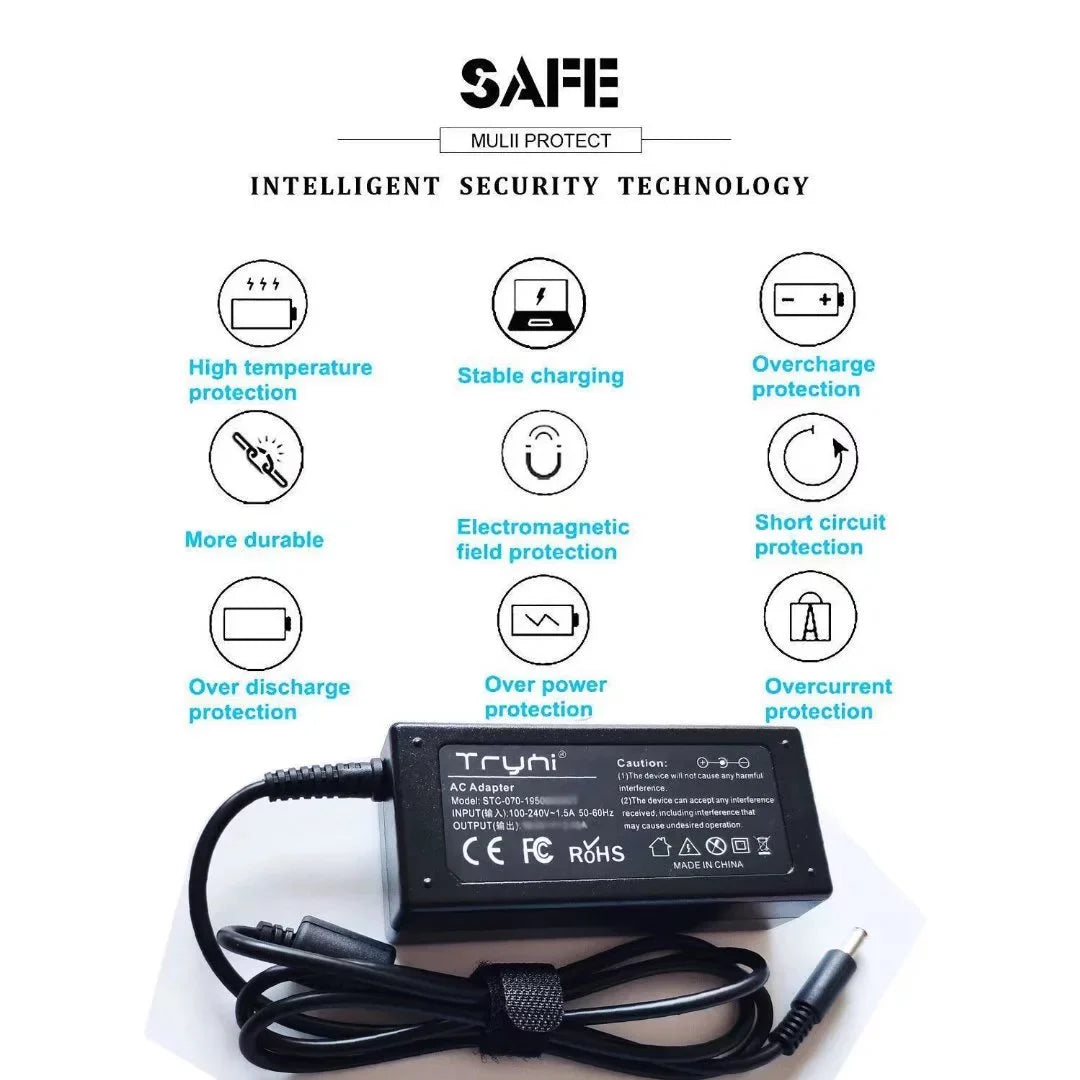 Adapter Supply Laptop 7390 Notebook 15 7590 P70F001 P70F002 Power 2-in-1 P76F001 New 7586 13 7580 Cord Inspiron 15 7573 P70F001 Adapter P113G001 Power for 15 Dell 15 P84F001 AC 15 7570 Charger