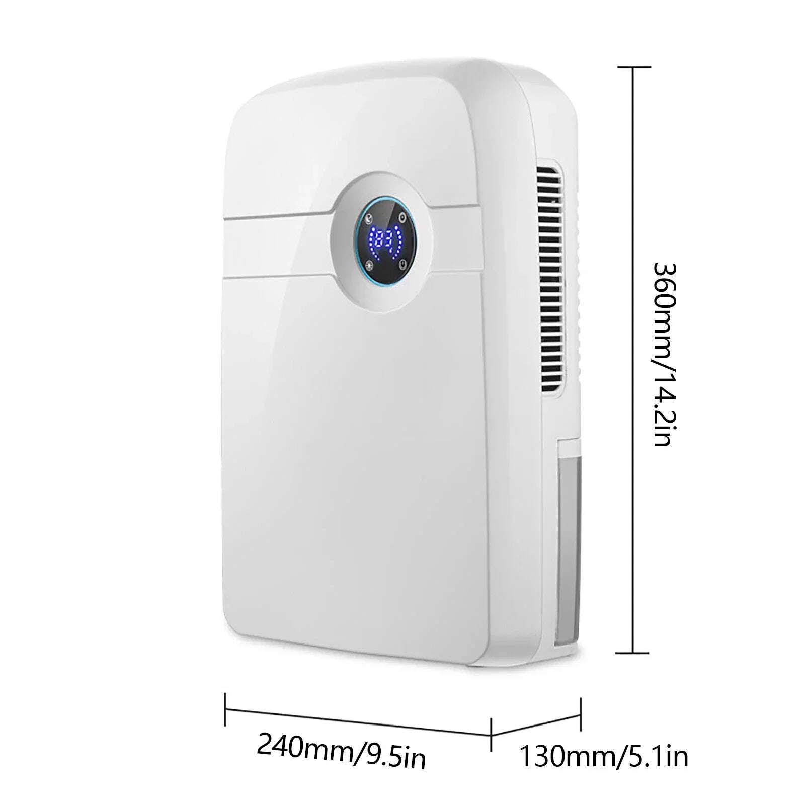 Dryer Water Compact Moisture Tank Hose MIni Caravan Dehumidifier RV Bedroom 2.5L ZhdnBhnos w/ Drain Portable Garage for