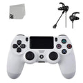 Like PlayStation New Earbuds AXTION White Bundle - - BOLT Wireless Controller DualShock With 4 Blue