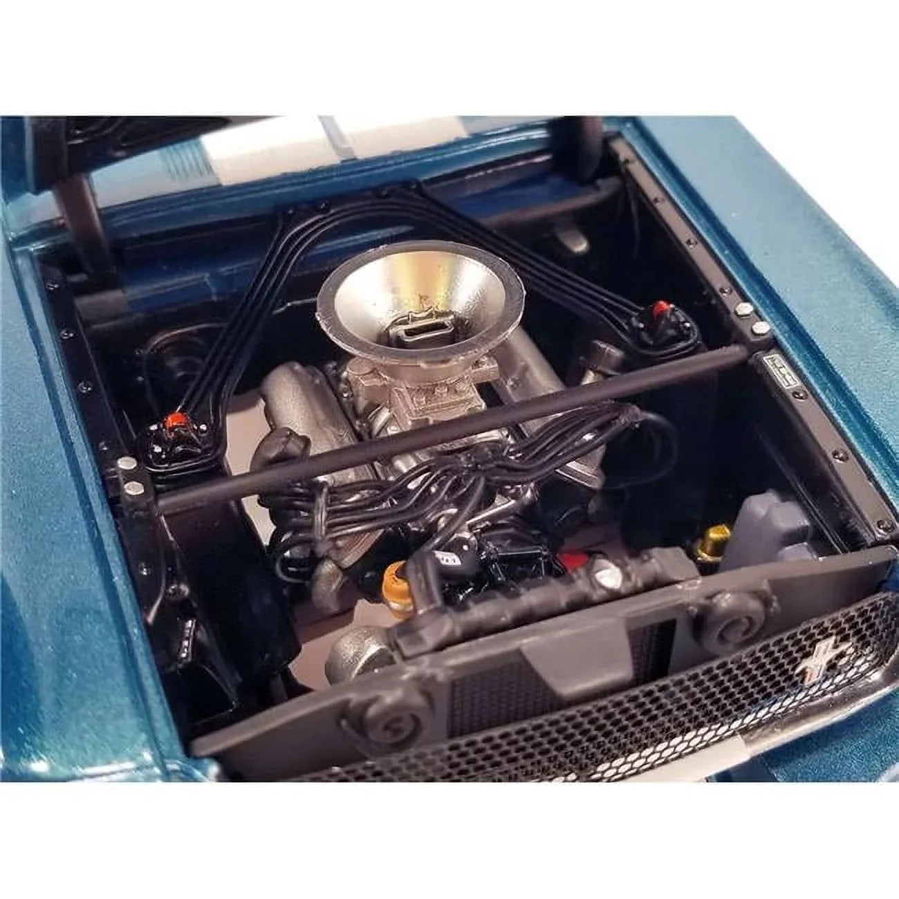 Dockery Worldwide 600 with Limited Blue Model Ford Stripes Donahue GT Car Piece Scale 350R - 1965 Metallic Shelby Mark No.11B 1-18 to Edition White Diecast