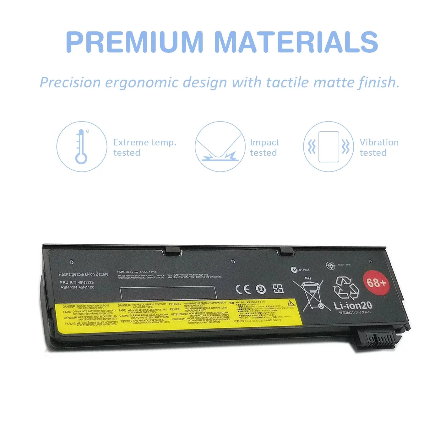 T460P Lenovo X250 T460 L450 Laptop Notebook L460 X270 0C52862 T470P 68+ 48Wh 45N1128 S540 T560 S440 Battery K2450 W550S T450 X240 X260 L470 X240s T440 T550 For T450S Thinkpad 0C52861 T440S P50S