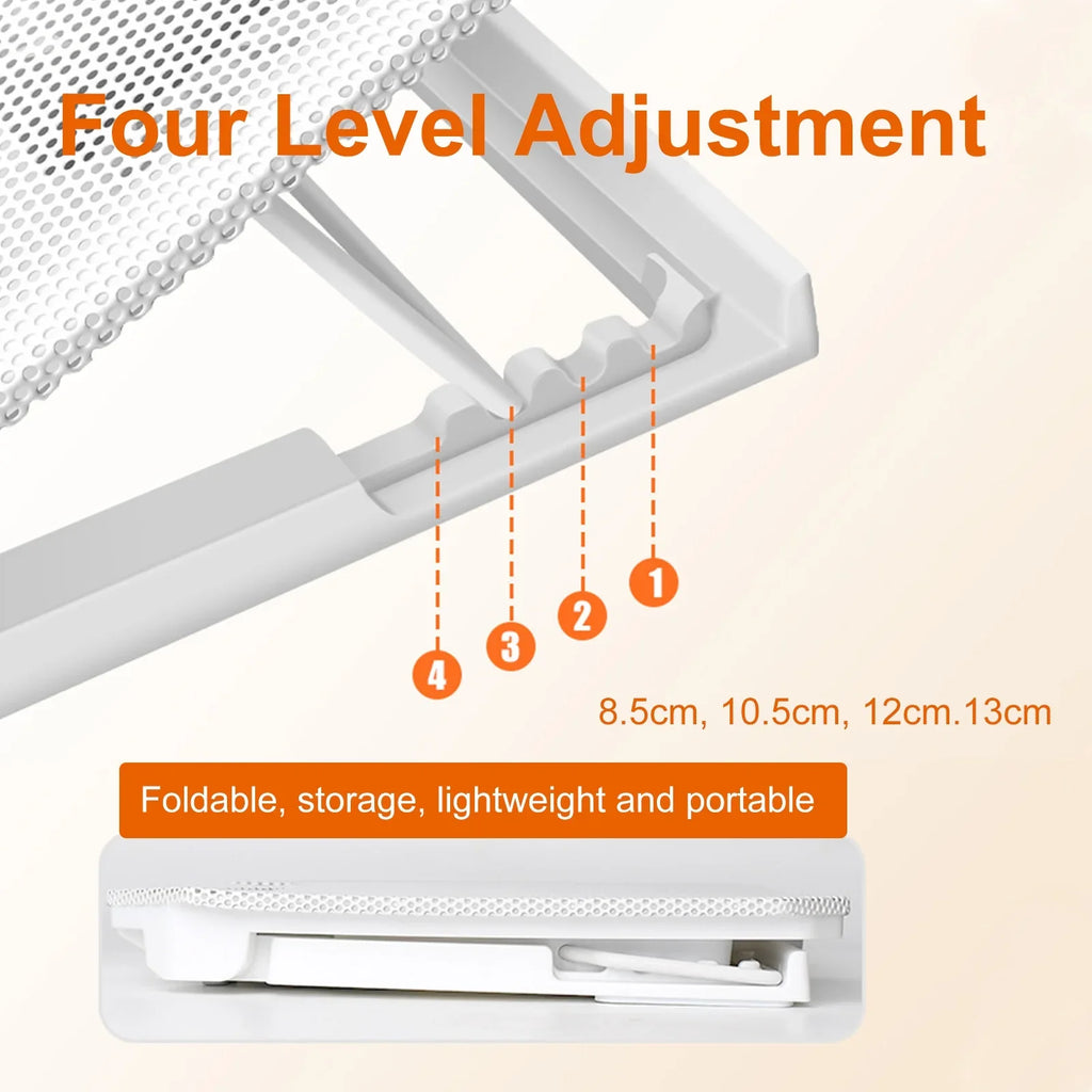 with and USB Fan Cooling 10-15.6 Strength 2 Inch Laptop Ports Adjustable Fan, Htovila