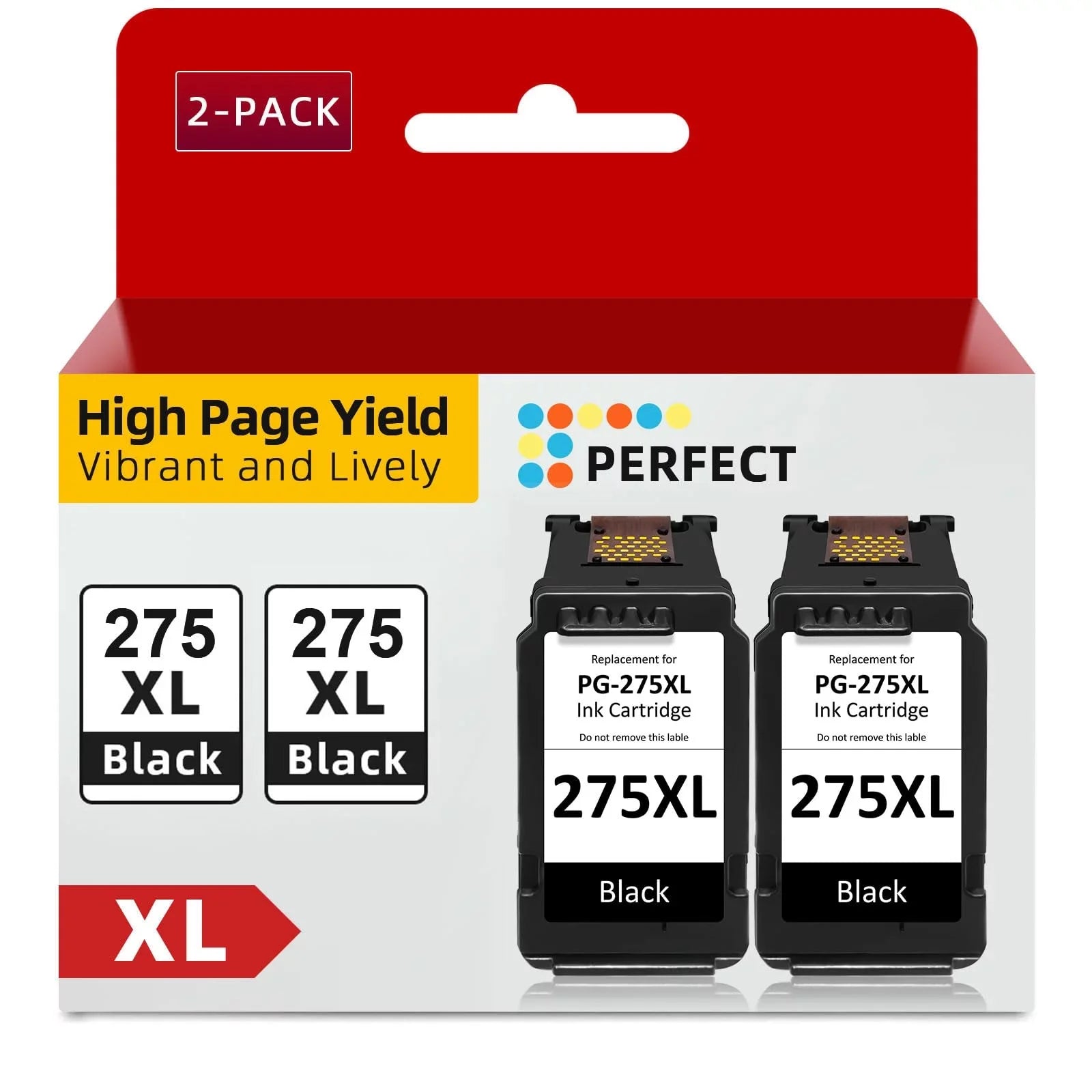 Blacks, Ink Ink (2 TS3500 TS3522 TR4700 Printers TR4722 Black PG-275XL TR4720 Cartridge Fit for PIXMA Canon PG-275 for 2-Pack) TS3520