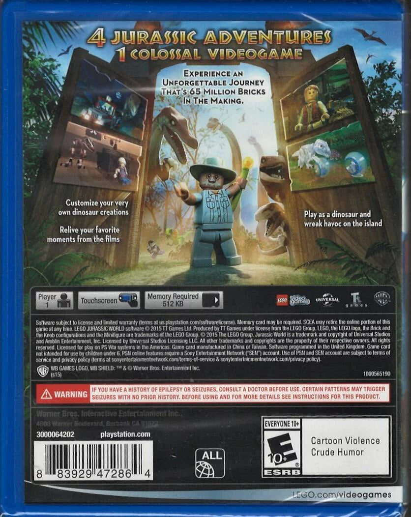PlayStation US (Brand Vita, Factory World New Jurassic Version) Sealed PSV