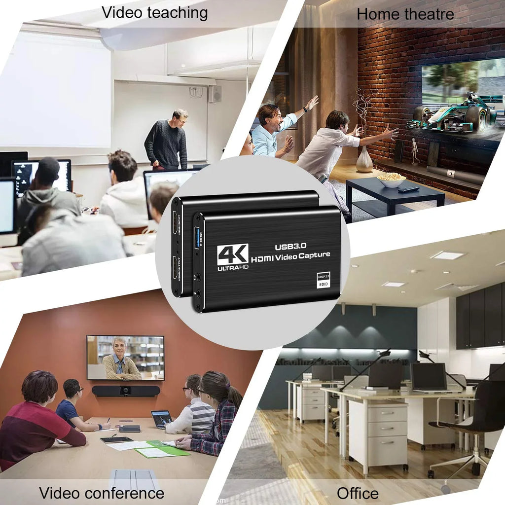 Support Xbox 60HZ Video YouTube OS Twitch System Windows Game OBS to Use Capture X Streaming for USB3.0 HDMI Game and Device One ANSTEN Linux Card, Capture 4K PS4 Recording