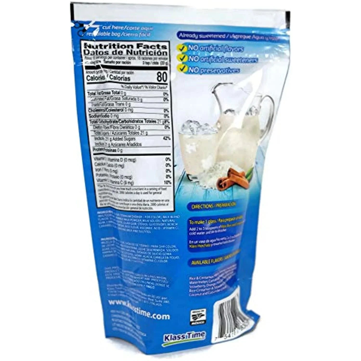 14.1 Instant Mix, Sweetened Drink Rice Oz Aguas Horchata Cinnamon (6) Klass And Frescas