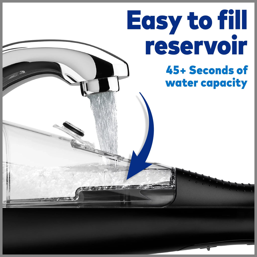 Cordless Oral Flosser Portable Irrigator, Waterpik Water Plus Black