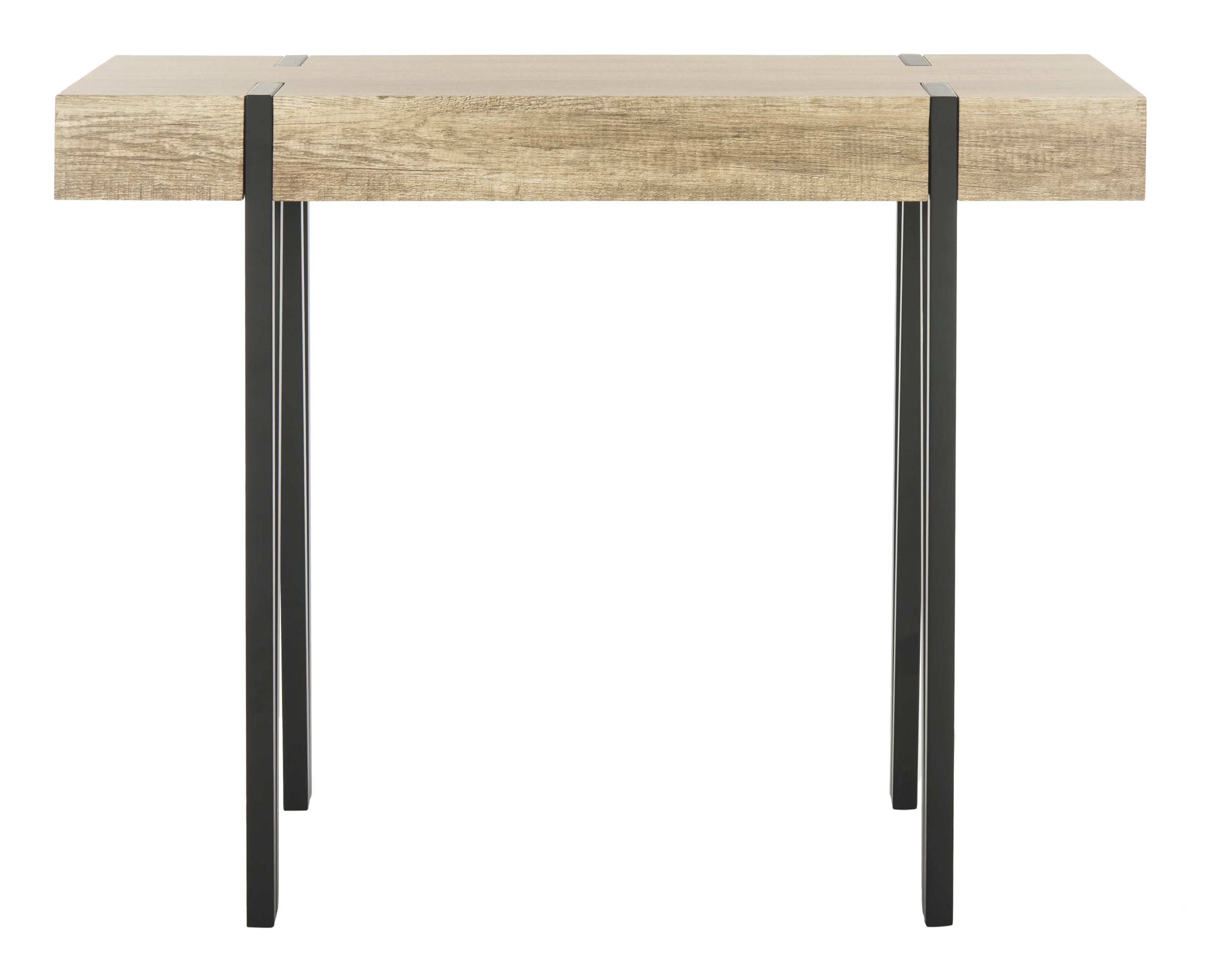 Brown Wood Rectangular SAFAVIEH Console Table, Top Mid-Century Alyssa
