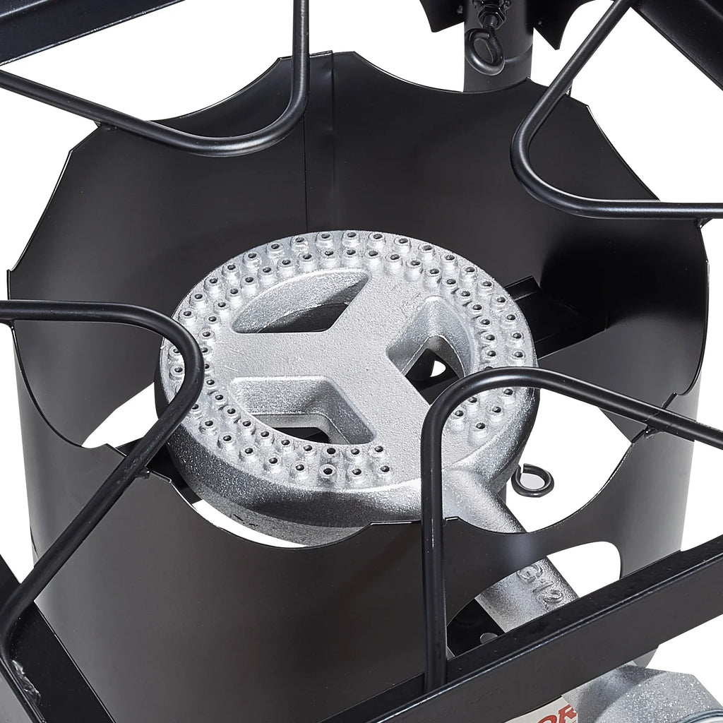 Camping Stand 30000BTU Portable PSI BBQ w/Detachable Stove Cooker Burners Adjustable Legs Duty Cooker Cooking Burner Propane Outdoor Regulator, & Single Gas Heavy Gas SKYSHALO Stove
