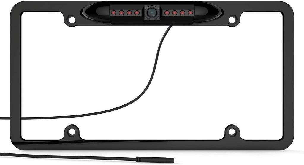 Radio Night AVH-210EX DMH1770NEX Angle Waterproof with AVH-120BT HD Backup View Camera Vision 170¡ã AVH-2550NEX Compatible CAM108 Car Rear DMH-WT8600NEX DMH-160BT License Pioneer Plate DMH-100BT