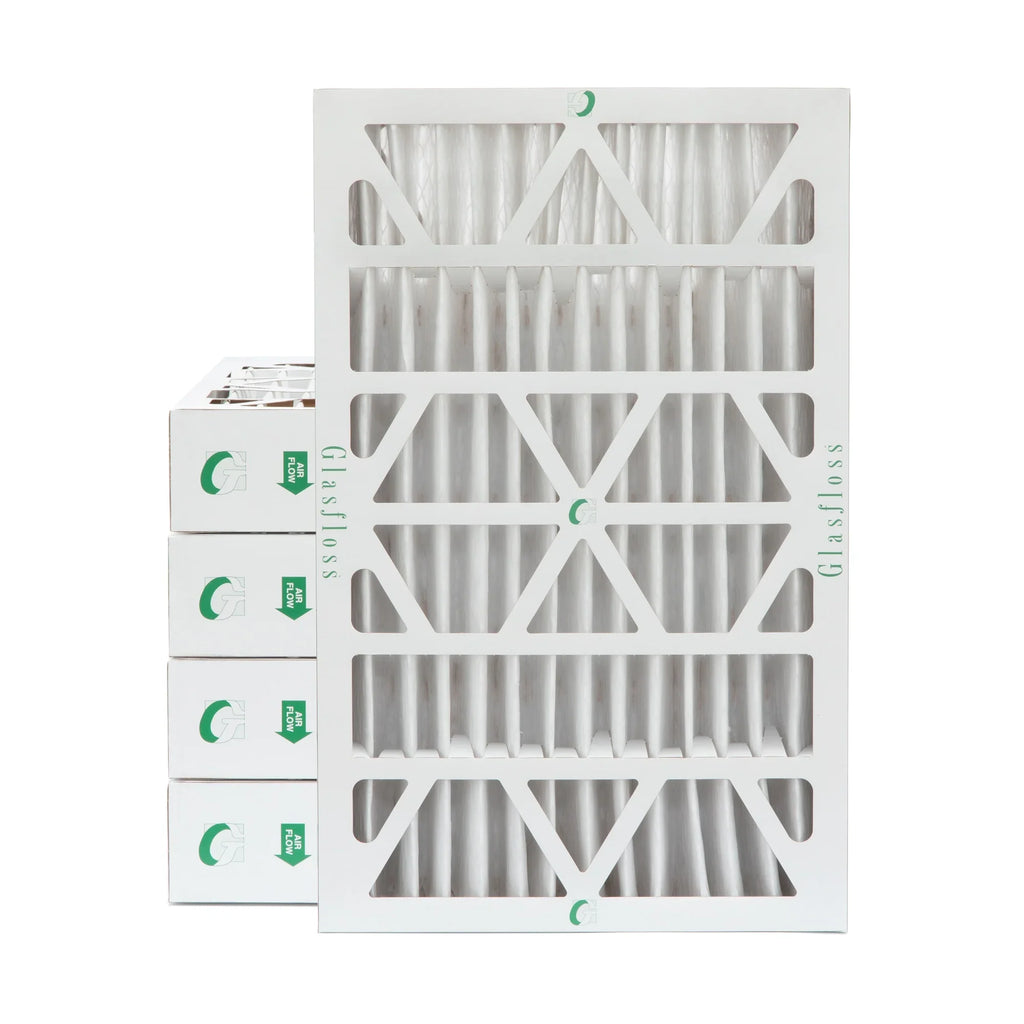 by Pleated x Filters Size: 23-3/8 11-3/8 3-3/4 10 MERV ( HVAC Exact ) 5 Air Quantity x 12x24x4 Glasfloss.