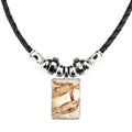 Torque Necklace June May Rope Zodiac Leather Pendant Jewelry Geni Constellation