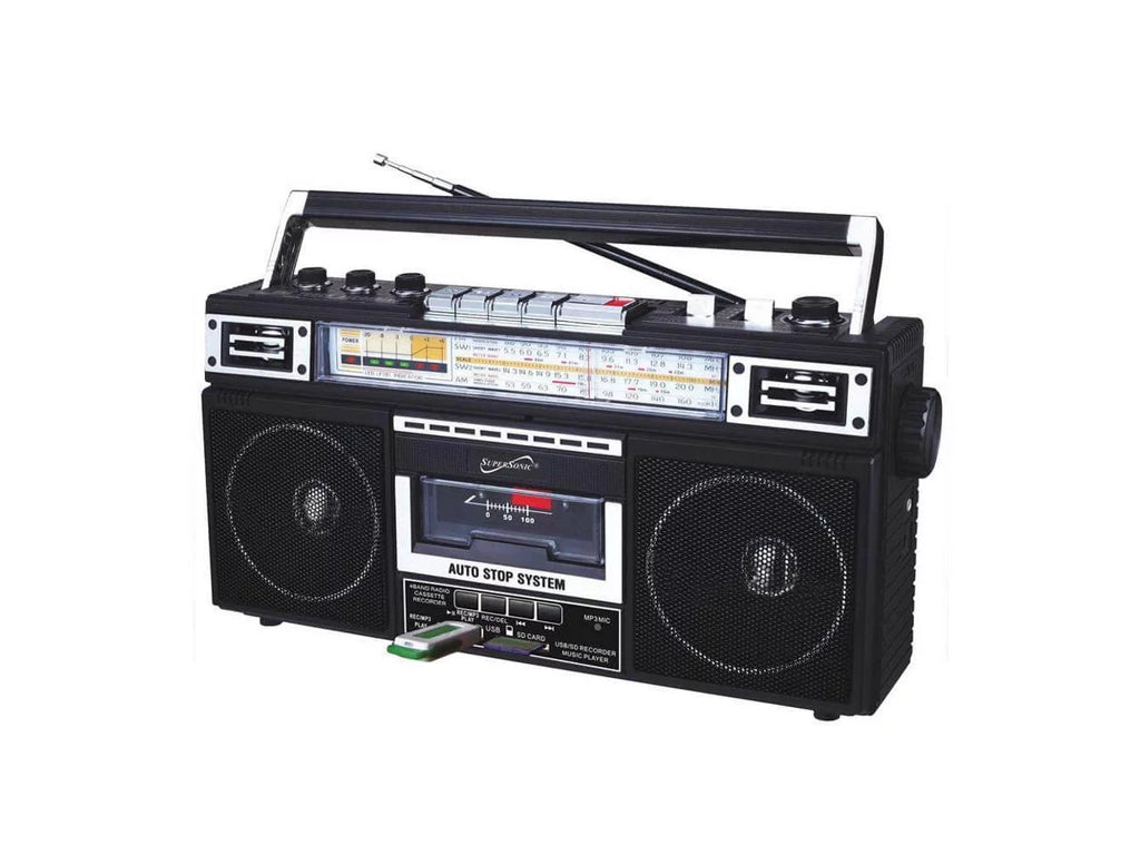 Radio, Portable Black, Supersonic SC-3201BT-BK AM/FM