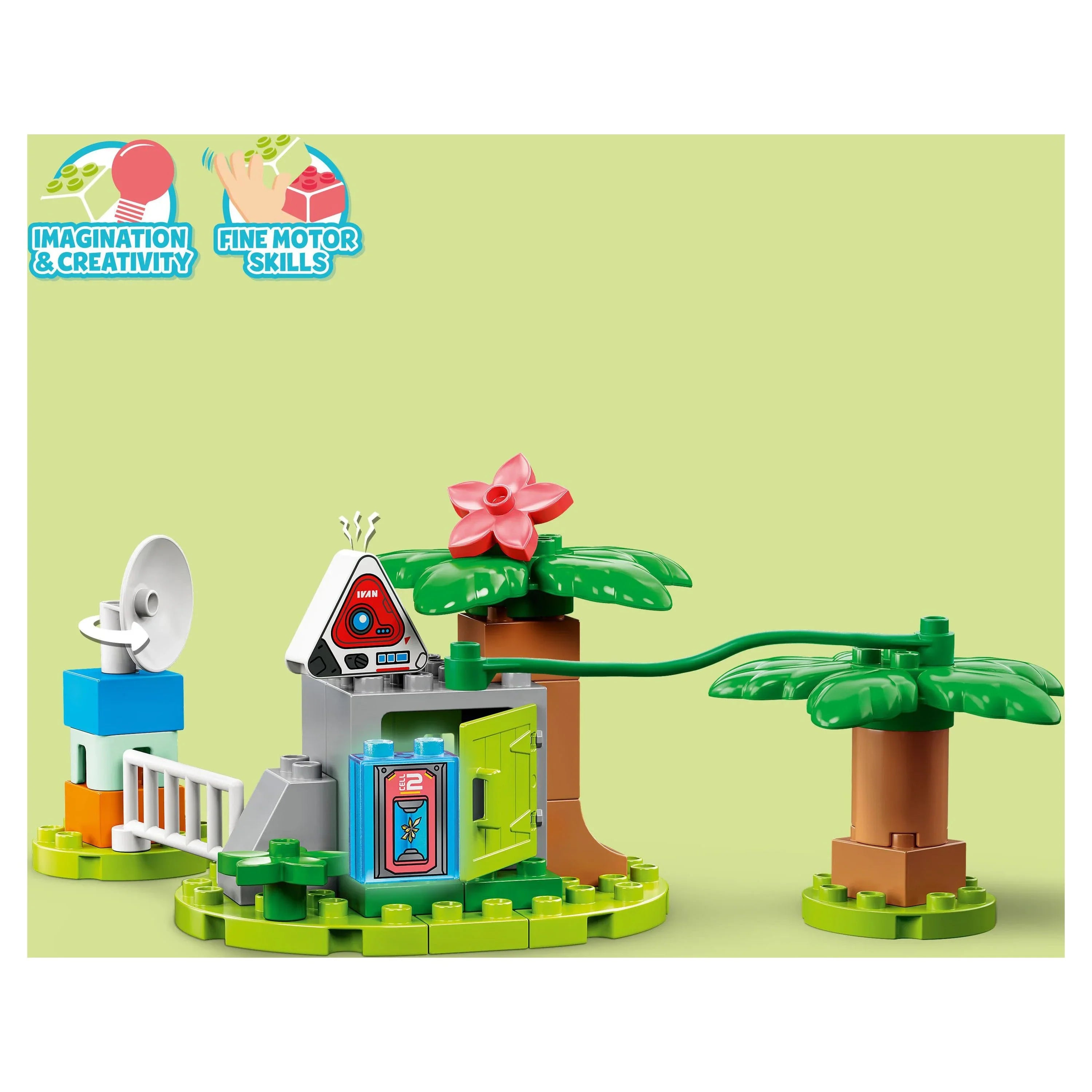 Space & Pixar for LEGO Lightyear¡¯s Spaceship with & 2 Toys Figure Years Girls Boys and Plus Mission Robot Old Toddlers, Planetary DUPLO 10962, Buzz Disney