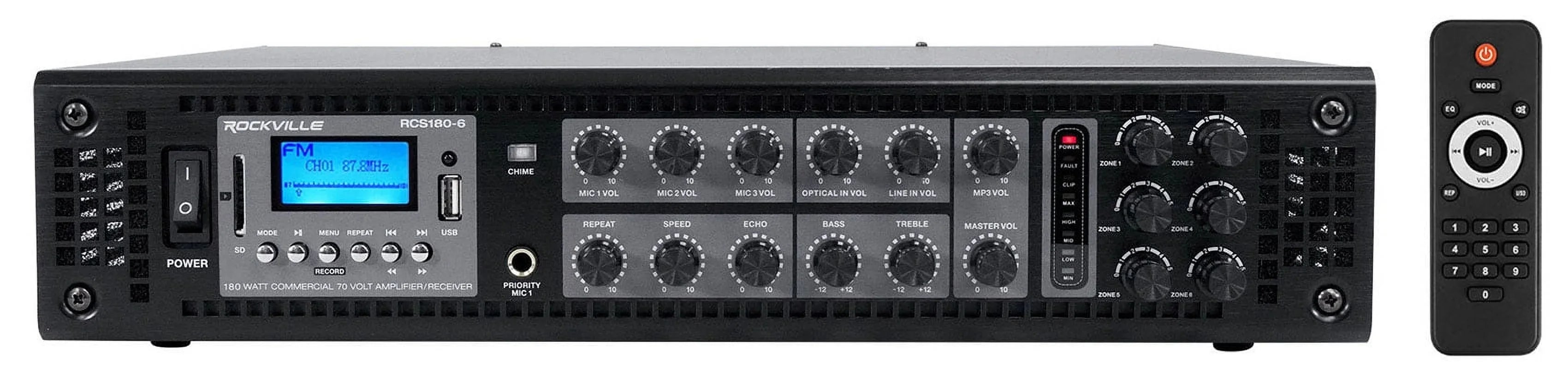 Commercial (5) JBL Outdoor Landscape CONTROL Speakers+Amplifier 5.25" 70v 85M
