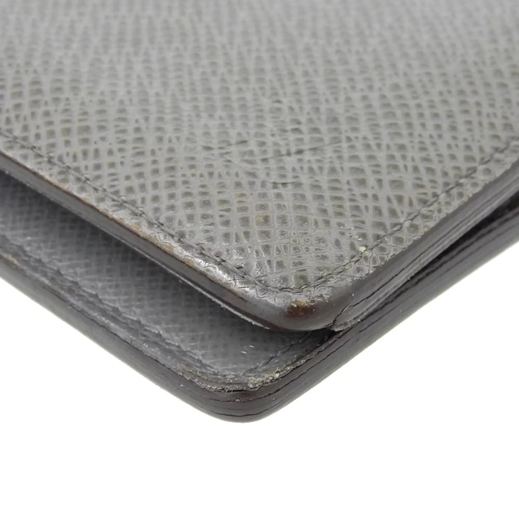 LOUIS VUITTON Long Pre-Owned Brother (Good) Vuitton M32653 Bifold Portefeuille Louis Wallet Glacier Taiga