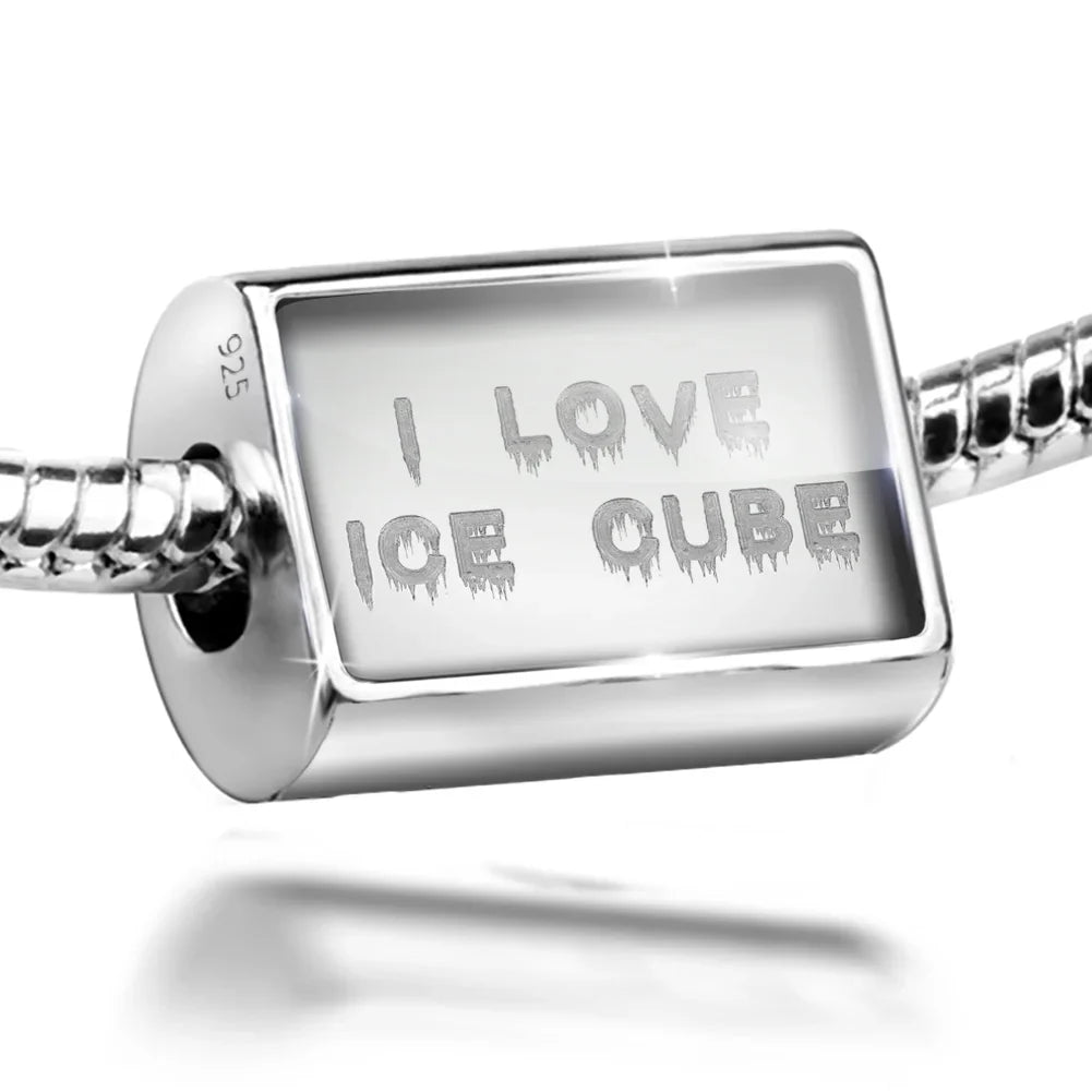 I Cube Icicles Neonblond 925 Ice Cold Love Charm Ice Sterling Silver Winter Bead