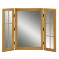 Triple Country Mirror Vanity Windowpane Pine Vintage Renovator's Supply |