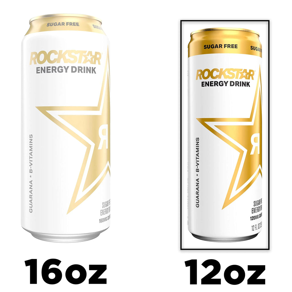 Energy Drink, Rockstar 12Oz Pack) Free, Sugar Cans (8 Sleek