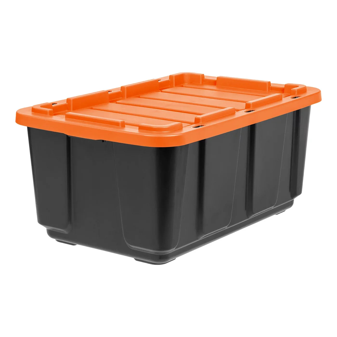 Pack Heavy Orange Utility Tote, Black 108qt/27gal IRIS Tough with Duty Lid 3 USA