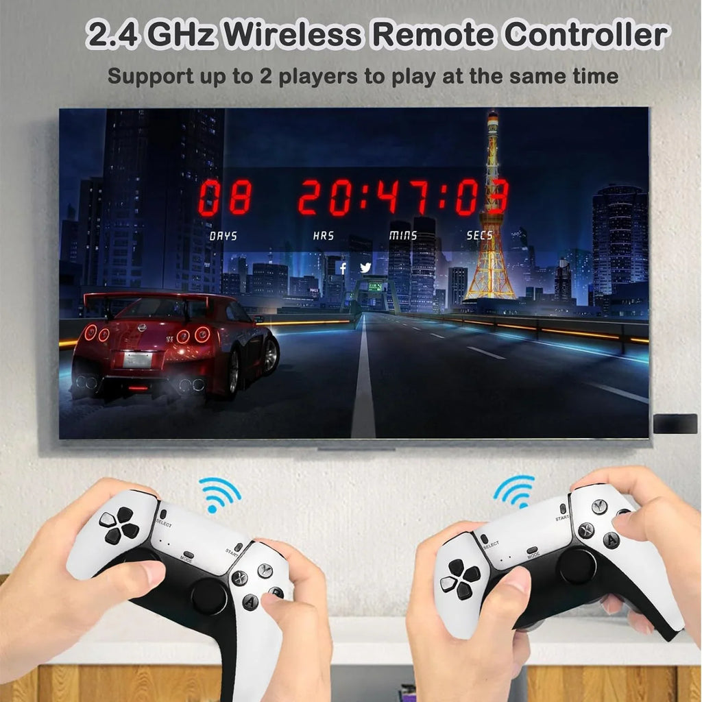 in Games,23 Built with Dual High Game Console, Game TV 2.4G Plug 4K Video HD Output Emulators, Wireless Stick Play and Controllers Retro 20000+ Wireless Classic for Definition