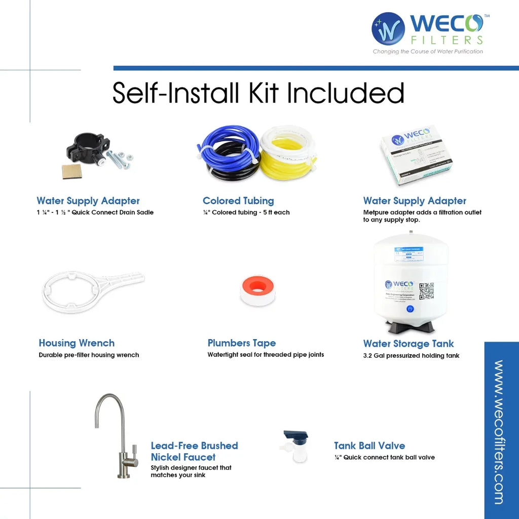 Filtration VGRO-75GS-215RO High Drinking Osmosis Water Reverse WECO Efficiency System